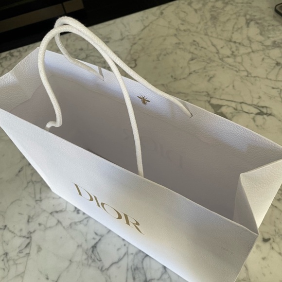Large White Dior Shopping Bag - Picture 2 of 3